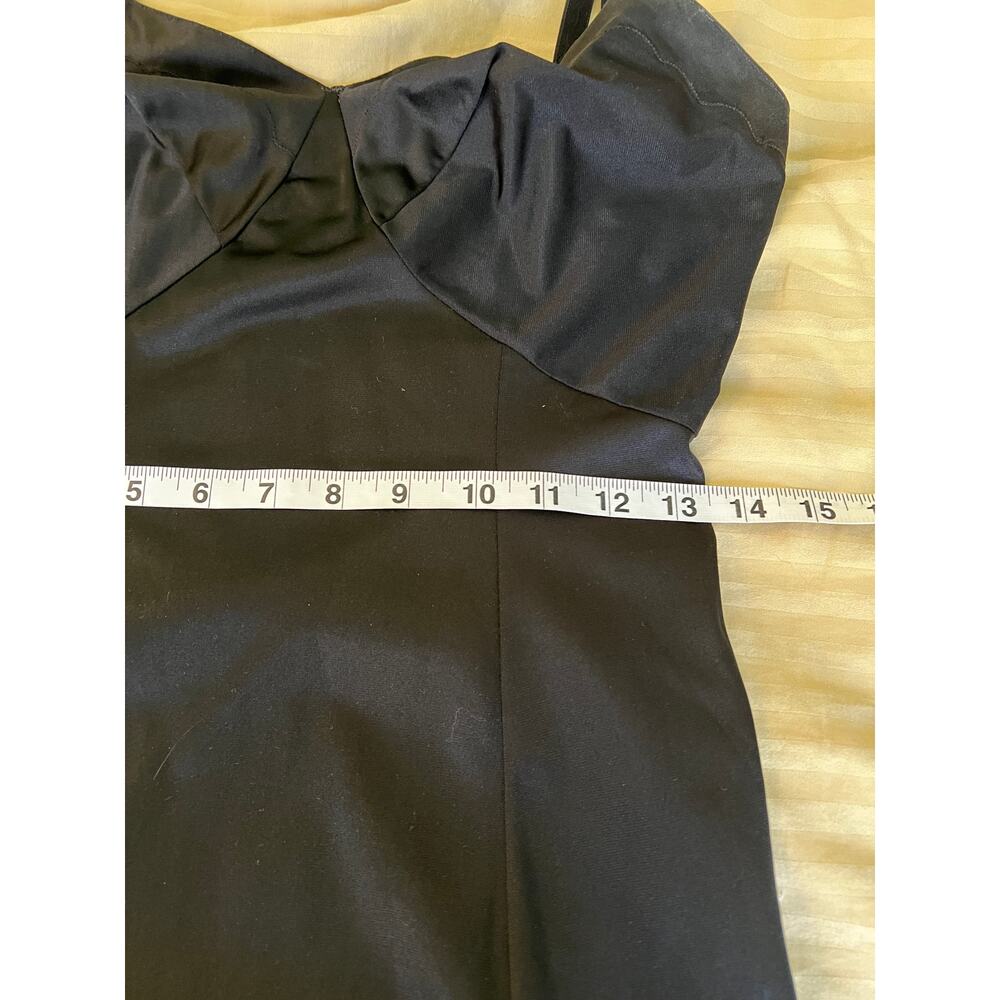 Vintage Charmode black nylon full slip dress size 32 lingerie, lounge wear - Picture 8 of 10
